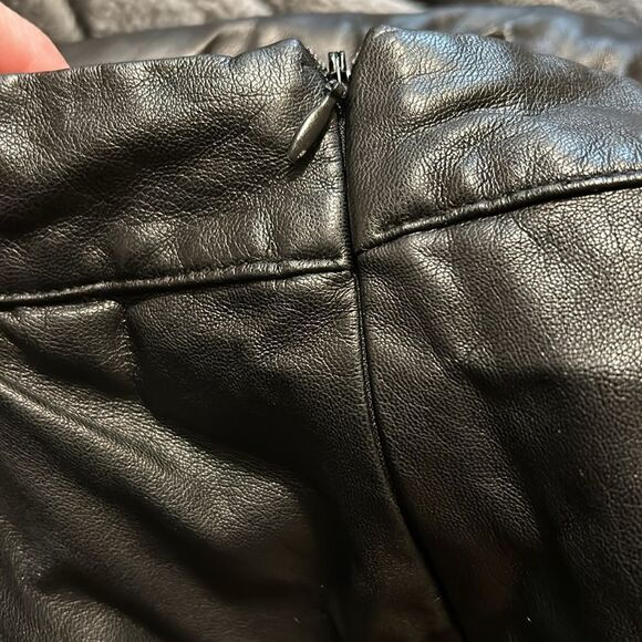 Who What Wear Tea Length Faux Leather Skirt size 4 - Picture 4 of 5